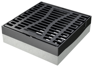 Gully tops for inlet shafts and inspection shafts with clear width 400