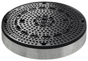 Mahole cover - Frame version: BEGU round