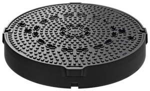 Manhole cover - frame design: cast iron