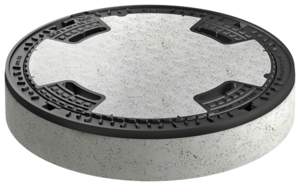 Manhole cover - frame design: Pewepren BEGU round and BEGU cover
