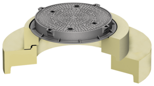 Configuration 2 as Cover plate made of polymer concrete