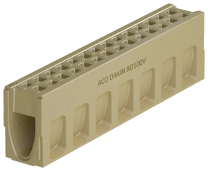 ACO DRAIN® Monoblock RD 100 V - Channel without invert gradient, 1000 mm