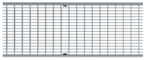 ACO Drainlock grating, NW 200, Class D 400