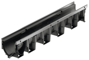 ACO DRAIN® XtraDrain - Channel without invert gradient, 1000 mm, Steel edge, galvanised