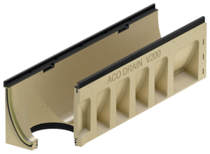 Channel body without invert slope, 1000 mm