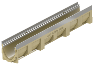 Channel body without invert slope, 1000 mm
