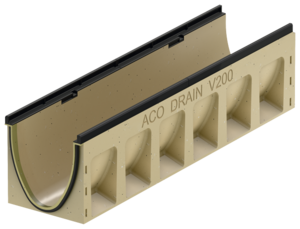 Channel body with invert slope, 1000 mm