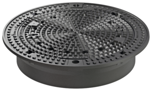 Manhole cover - Frame design: Duropren Bituplan and cast iron cover