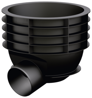 Sump unit, bottom part for Combipoint - ACO DRAIN® Slot channel SD 200 V