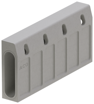 Channel body without invert slope, 1000 mm and 500 mm
