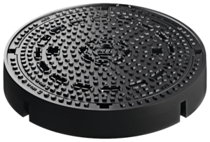 Manhole cover - frame design: cast iron