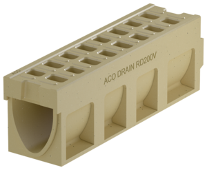 ACO DRAIN® Monoblock RD 200 V - Monolithic channel without invert gradient, 1000/ 2000 mm