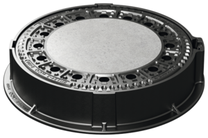 Manhole cover - frame design: Duropren flange foot and BEGU cover