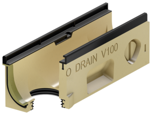 PowerDrain Seal in - Channels without invert gradient, 500 mm