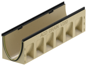 Channel body without invert slope, 1000 mm