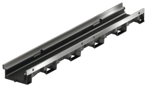 ACO DRAIN® XtraDrain - Shallow channels without invert gradient, 1000 mm, Steel edge
