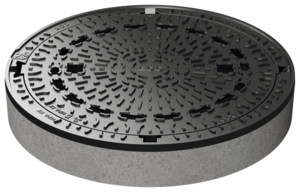 Mahole cover - Frame version: BEGU round