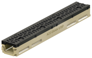 ACO DRAIN® PowerDrain - Shallow channels without invert gradient, 1000 mm