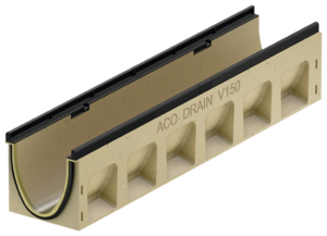 Channel body without invert slope, 1000 mm