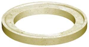 Support ring according to/similar to DIN 4034 (position 1) made of polymer concrete