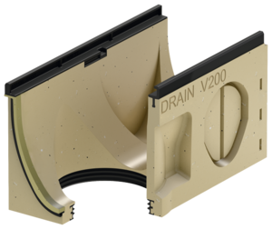 Channel body without invert slope, 500 mm